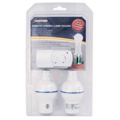 Electrolite Remote Control Lightbulb/Lamp Holder Twin Pack