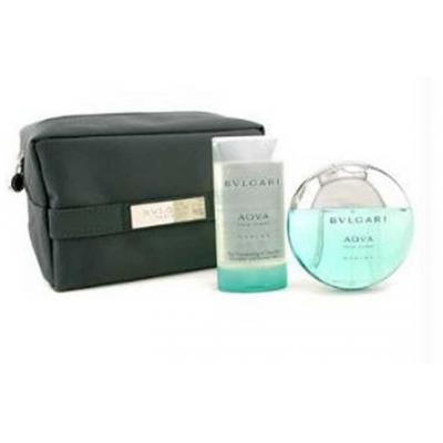 Aqua Marine Bvlgari Pouch With Eau De Toilette 50ml &amp; Shower Gel 75ml