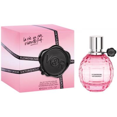 Viktor &amp; Rolf Flowerbomb La Vie En Rose Sparkling Limited Edition Eau De Toilette 50ml