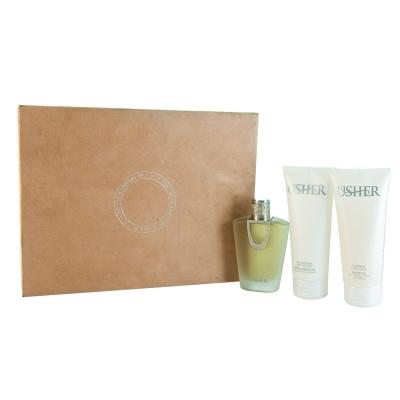 Usher Gift Set For Her Eau De Parfum 100ml And Lather Body Wash 200ml And Moisture Body Lotion 200ml
