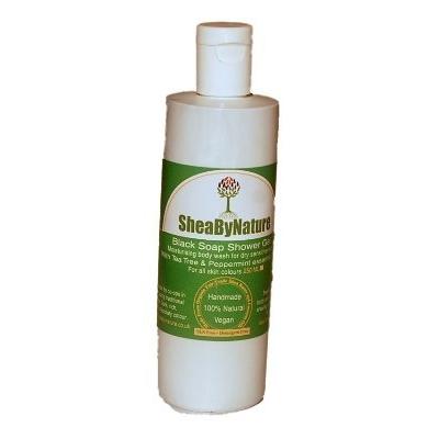 Sheabynature Moisturising & Healing African Black Soap Natural Body Wash Shower Gel with Tea Tree & Peppermint For 250ml Sheabynature Moisturising & Healing African Black Soap Natural Body Wash Shower Gel with Tea Tree & Peppermint For 250ml