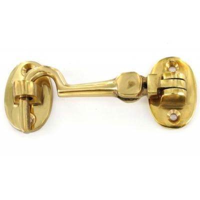 Securit Brass Finish Silent Type Cabin Hook 75mm 1Pk S2550 Securit Brass Finish Silent Type Cabin Hook 75mm 1Pk S2550