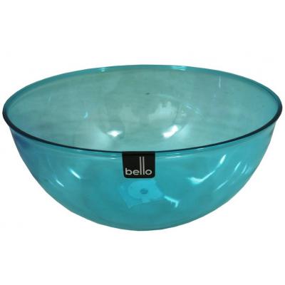 High Quality Bello Plastic Large Salad Bowl in Aqua