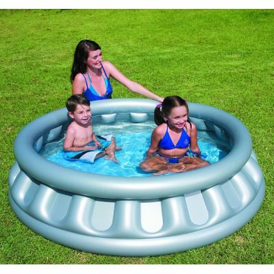 Bestway Spaceship Design Inflatable Above Ground Kiddie Pool Silver Grey 1.57Mtr x 41cm BW51080 Bestway Spaceship Design Inflatable Above Ground Kiddie Pool Silver Grey 1.57Mtr x 41cm BW51080