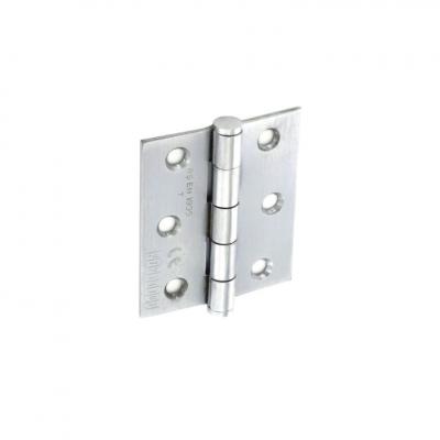 Securit Grade 7 Steel Butt Hinges Satin Chrome Plated 75mm S4261