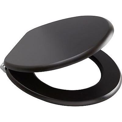Prima MDF Universal Toilet Seat Black 45cm x 37cm x 6cm 23165c