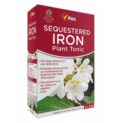 Vitax Garden World Sequestered Iron Plant Tonic Multicoloured 4Pk 20g 5SQI20