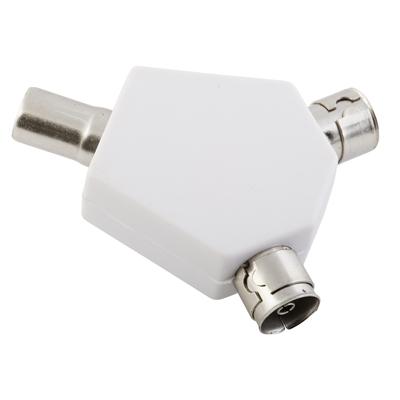 Connect-It 2 Way Switched TV Splitter White AV275