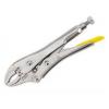 Stanley Chrome Plated Locking Pliers Curved Jaw 7-Inch 084808 