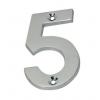Best Hardware Brass House Number 5 Chrome 75mm 40458