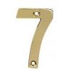 Best Hardware Lacquered and Brass Polished Numerical Number Seven 50mm 40099