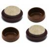Best 48008 Small Brown Castor Cups With Felt Pad - Pack of 4
