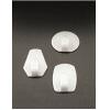 Metaltex Geometrique Self Adhesive Decorative Hooks White 3Pk 292010