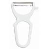 Chef Aid Speed Peeler White W1782 | Quick and Easy Swivel Peeler | Double Edged Steel Peeling Blade | Plastic Grip Handle for Comfort | BPA Free | Dishwasher Safe