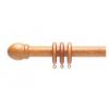 Swish Universal Wood Curtain Pole Teak-Finish 28mm x 120cm W60773/12X1