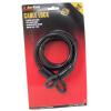 Amtech Heavy Duty Cable Lock Black 1.5Mtr T1690 | Strong Braided Hardened Steel Cable | Loops Accept 18mm Padlock Shackles