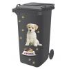 Wheelie Bin Self Adhesive Sticker kit Dog design