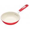 Metro Kitchen Ceramic Red and Cream Non-Stick Wok - 30cm