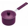 Colourworks Mini Non-Stick Purple Saucepans with Soft Grip Handle - 10cm