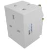 JoJo 3 Way Fused Adaptor White | Heat and Flame Resistant Durable Body