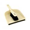 Dust Pan and Brush Cream 23cm x 33cm | With Rubber Blade