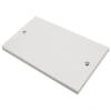 Selectric Moulded Two Gang Blank Plate White LG9112
