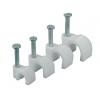 Round Cable Clips White 8mm 20Pk EK083