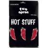 Black Hot Stuff Cotton Apron For 4 to 12 Yrs