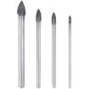 Am-Tech Glass And Mirror Drill Set Black And Grey 4Pk F0970