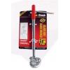 Amtech Adjustable Basin Wrench Red and Silver 11-Inch C2500 | Spring Loaded Serrated Jaws for Better Grip | Swivel Head Action