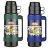 Thermos Originals Mondial Flask with Handle and Cup Lid Assorted Colours 1Ltr 48022 | Durable Insulated Bottle for Hot and Cold Drinks | Outdoor and Travel Thermos | 24Hr Temperature Retention