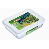 Pyrex Rectangular Dish With Plastic Lid Transparent 1.5Ltr 22cm x 17cm x 6cm 242P000 | Cook and Freeze | Freezer Safe | Oven Safe