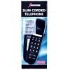 Electrolite Slimline Corded Wall Mountable Telephone Black 44550