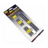 Amtech Assorted Phillips Pozi and Slotted Power Screwdriver Bits Set Metallic Silver 12Pk L2700