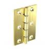 Securit Double Steel Washered Hinges One Pair Brass 75mm S4101
