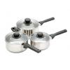 Kitchen Craft Jury 3-Piece Stainless Steel Saucepan Set
