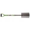 Kingfisher Heavy Duty Carbon Steel Border Spade Metallic Grey and Green CS580