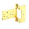 Securit Brass Plated Steel Cranked Flush Hinges 50mm 1 Pair S4409 