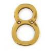 Securit Numeral Number Eight Brass 50mm S2488