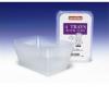 1000ml Rectangular Clear Plastic Food Containers/Trays With Lids Pack of 4
