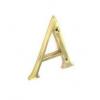 Securit Letter A Brass 75mm S2510