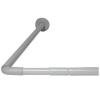 Croydex L-Shaped Telescopic Curtain Rod White 200cm AD103022