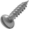 Round Slotted Head Woodscrews Bright Zinc Plated 8mm x 18.5mm 25Pk 32016
