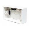 2 Gang 45mm Deep Plastic Back Box