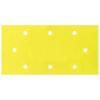 Aluminium Oxide Sanding Sheets Compatible with Black and Decker Yellow 93mm x 185mm Pack of 5 10251 | Fine Grit | Hook and Loop Backing | Pre-Punched Holes