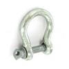 Securit Heavy Duty Zinc Plated Bow Shackles Metallic Silver 5mm 2Pk S5693 
