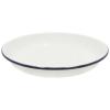 Falcon Enamelware White Enamel Rice and Pasta Plate With Blue Rim D 24cm 45624