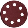 Tradesand Assorted-Grades Sanding Discs With 8 Dust Holes Red Oxide 5Pk 5050971008142