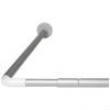 Croydex Silver L-Shaped Telescopic Rod 200cm