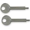 Yale Tubular Sash Window Stop Lock Keys Silver 2Pk V-WS1K-2